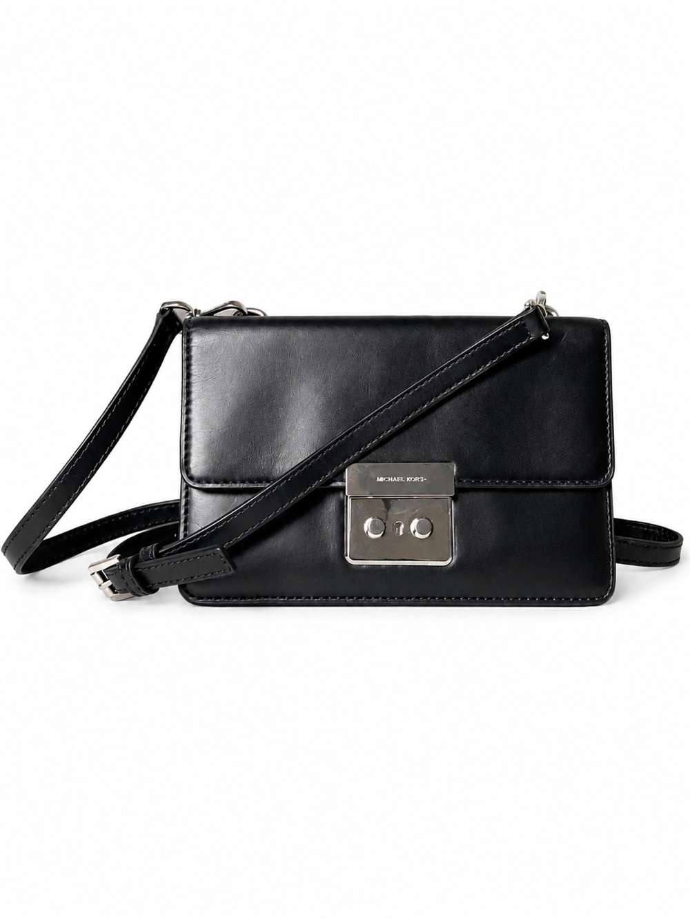 Vintage Michael Kors Leather Shoulder Bag Minimalist Y2K Crossbody
